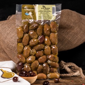Оливки золотистые Гайдура (р. XXL), EVROS, Греция, вакуум, 500г Оливки золотистые Гайдура (р. XXL), EVROS, Греция, вакуум, 500г