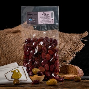 Оливки Каламата (р. XL) EVROS, Греция, вакуум, 500г Оливки Каламата (р. XL) EVROS, Греция, вакуум, 500г