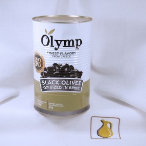 Маслины черные оксидированные с косточкой Olymp, жест.банка, 2.5кг