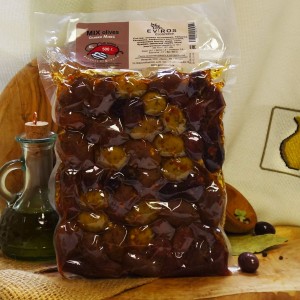 Микс из оливок и маслин с острым перчиком БУКОВО (р. XL), вакуум, 500г Микс из оливок и маслин с острым перчиком БУКОВО (р. XL), вакуум, 500г