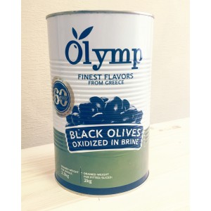 Маслины черные оксидированные без косточки в рассоле Olymp, ж/б, 2кг