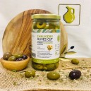 Оливки консервированные зеленые Халкидики (колечки), Греция, ст.банка, 350г