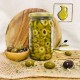 Оливки консервированные зеленые Халкидики (колечки), Греция, ст.банка, 350г