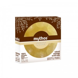 Мыло для массажа и пилинга "Mythos" с календулой и люфой, 100г Мыло для массажа и пилинга "Mythos" с календулой и люфой, 100г
