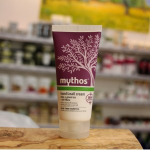 Крем для рук и ногтей с зеленым чаем Mythos, Греция, 100мл Крем для рук и ногтей с зеленым чаем Mythos, Греция, 100мл
