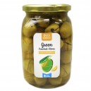 Оливки зеленые (битые) с лимоном, Греция, ст.банка, 450г