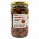 Оливки Амфисса с косточкой в рассоле, Греция, ст.банка, 350г