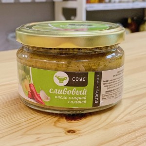 Соус сливовый кисло-сладкий, ст.банка, 200г Соус сливовый кисло-сладкий, ст.банка, 200г