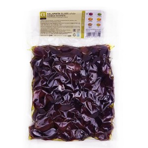 А-серия. Оливки Каламата с косточкой, Греция, вакуум, 500г А-серия. Оливки Каламата с косточкой, Греция, вакуум, 500г