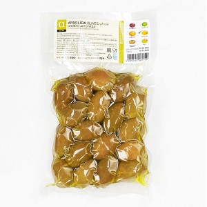 А-серия. Оливки Арголида с косточкой, Греция, вакуум, 250г А-серия. Оливки Арголида с косточкой, Греция, вакуум, 250г
