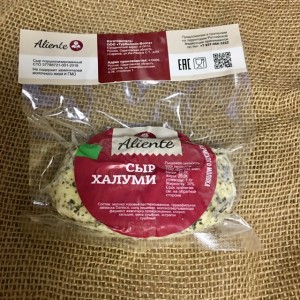 Сыр Халлуми для жарки и гриля 30%, Aliente, Россия, 250г Сыр Халлуми для жарки и гриля 30%, Aliente, Россия, 250г