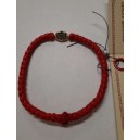 Красный комбоскини овальный медальон с позолотой (Спаси и сохрани), Афон