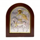 Икона "Святой Димитрий" (110х130 мм), серебро, Греция
