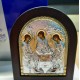 Икона "Святая Троица" (107х128 мм), серебро, Греция