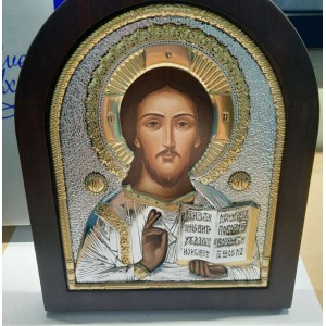 Икона "Спаситель" (147х180 мм), Ярославский стиль, Греция