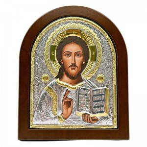 Икона "Спаситель" (147х180 мм), Ярославский стиль, Греция