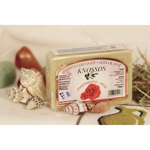 Натуральное оливковое мыло РОЗА Knossos, 100г