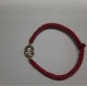Красный комбоскини овальный медальон с позолотой (Богородица), Афон