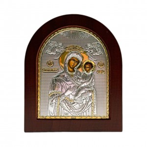 Икона "Скоропослушница" (110х130 мм), серебро, Греция