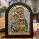 Икона "Святое семейство" (198х247 мм), серебро, Греция