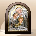 Икона "Святое семейство" (198х247 мм), серебро, Греция