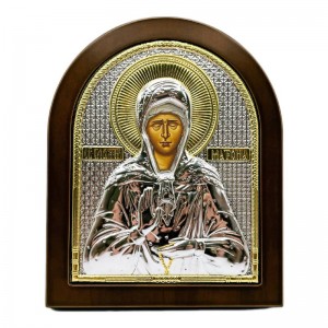 Икона "Матрона" (198х247 мм), серебро, Греция