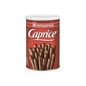 Вафельные трубочки CAPRICE Papadopoulos, жест.банка, 250г Вафельные трубочки CAPRICE Papadopoulos, жест.банка, 250г