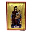 Икона Богоматерь Всецарица, 14х20 см, дерево, Греция
