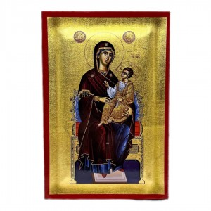 Икона Богоматерь Всецарица, 14х20 см, дерево, Греция