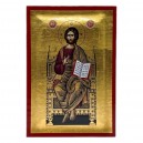 Икона Христос Вседержитель, 14х20 см, дерево, Греция