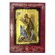 Икона Святой Иоанн Креститель (состаренная), 14х20 см, дерево, Греция