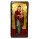 Икона Богородица в рост (фигурные края), 15х30 см, дерево, Греция