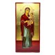 Икона Богородица в рост (прямоугольная), 15х30 см, дерево, Греция