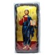 Икона Христос в рост (фигурные края), 15х30 см, дерево, Греция