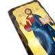 Икона Христос в рост (фигурные края), 15х30 см, дерево, Греция