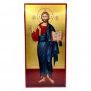 Икона Христос в рост (прямоугольная), 15х30 см, дерево, Греция