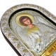 Икона Ангел Хранитель (160х210 мм), кожаная основа со стеклом, Греция