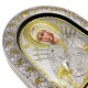 Икона "Семистрельная" (160х210 мм), кожаная основа со стеклом, Греция