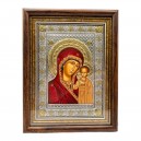 Икона Казанская (прямоугольная), 160х200 мм, дерево, Греция