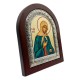 Икона Святая Ксения, 156х190 мм, дерево, серебро, шелкография, Греция
