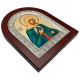 Икона Святая Ксения, 156х190 мм, дерево, серебро, шелкография, Греция