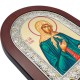 Икона Святая Ксения, 156х190 мм, дерево, серебро, шелкография, Греция