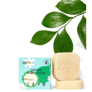 Натуральная пенка твердая для умывания. Бергамот