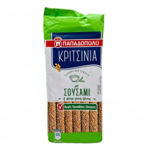 Палочки хлебные с кунжутом без сахара 170 г