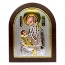 Икона Святой Стилиан (198х247 мм), серебро, Греция