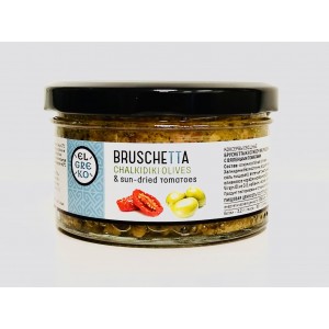Брускетта из оливок Халкидики с вялеными томатами El Greko, ст.банка, 150г