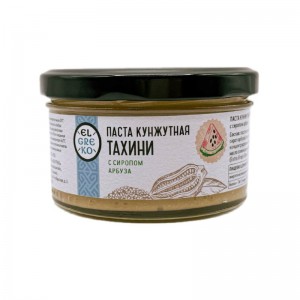 El Greko. Кунжутная паста (тахини) с сиропом арбуза, стекл.банка, 150г