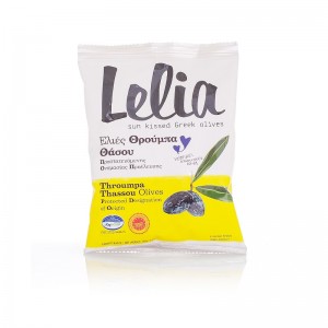 Оливки вяленые Трубес с о.Тассос с косточкой, Греция, фольга, 150г