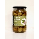 Оливки, фаршированные чесноком, EcoGreece, ст.б., 340г