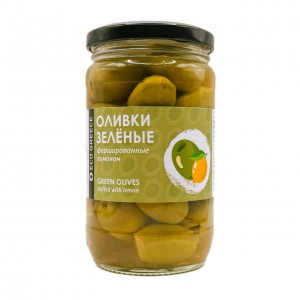 Предзаказ! Оливки, фаршированные лимоном, 340г